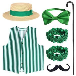 6267 6 Pieces Barbershop Quartet Costume-carnival Barker